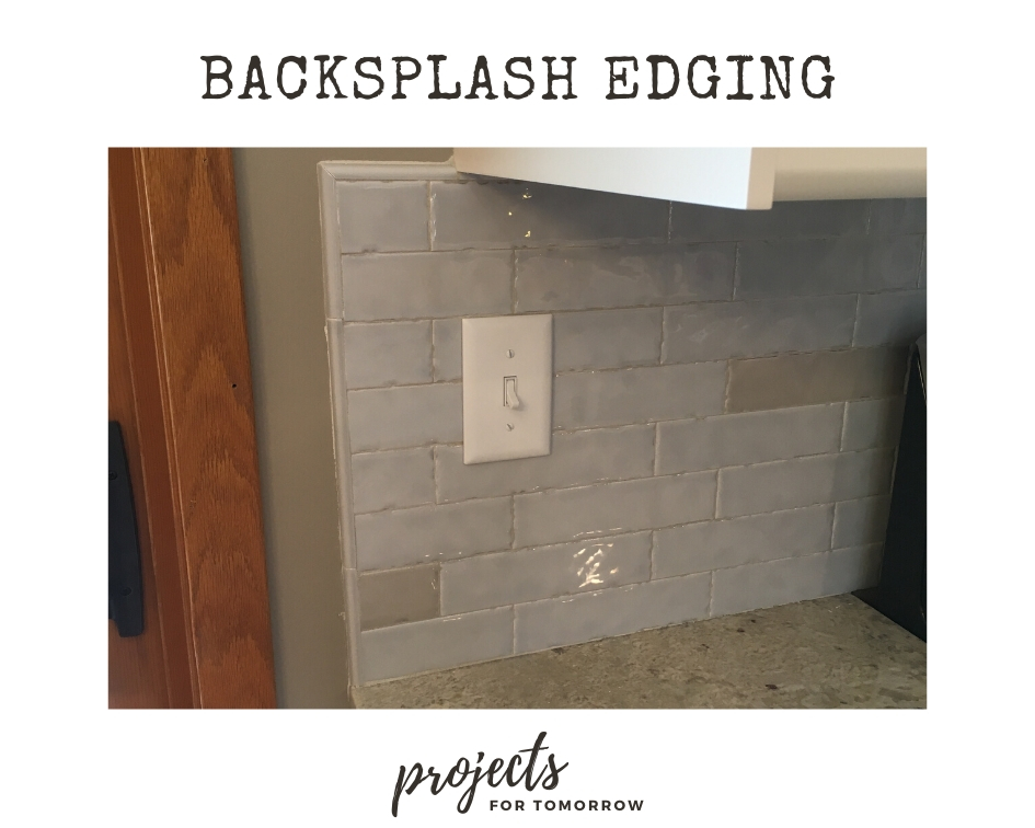 During a kitchen renovation, you may find yourself using backsplash edging to provide a finished look to your tiling.
