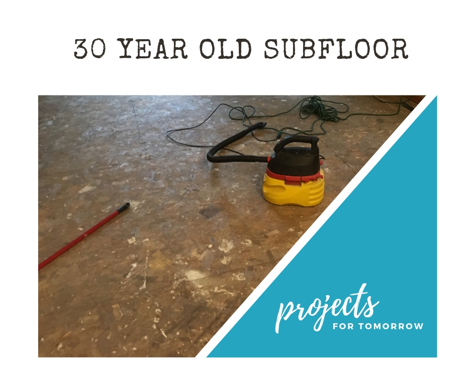 kitchen demolition flooring. Look at that 30 year old subfloor.