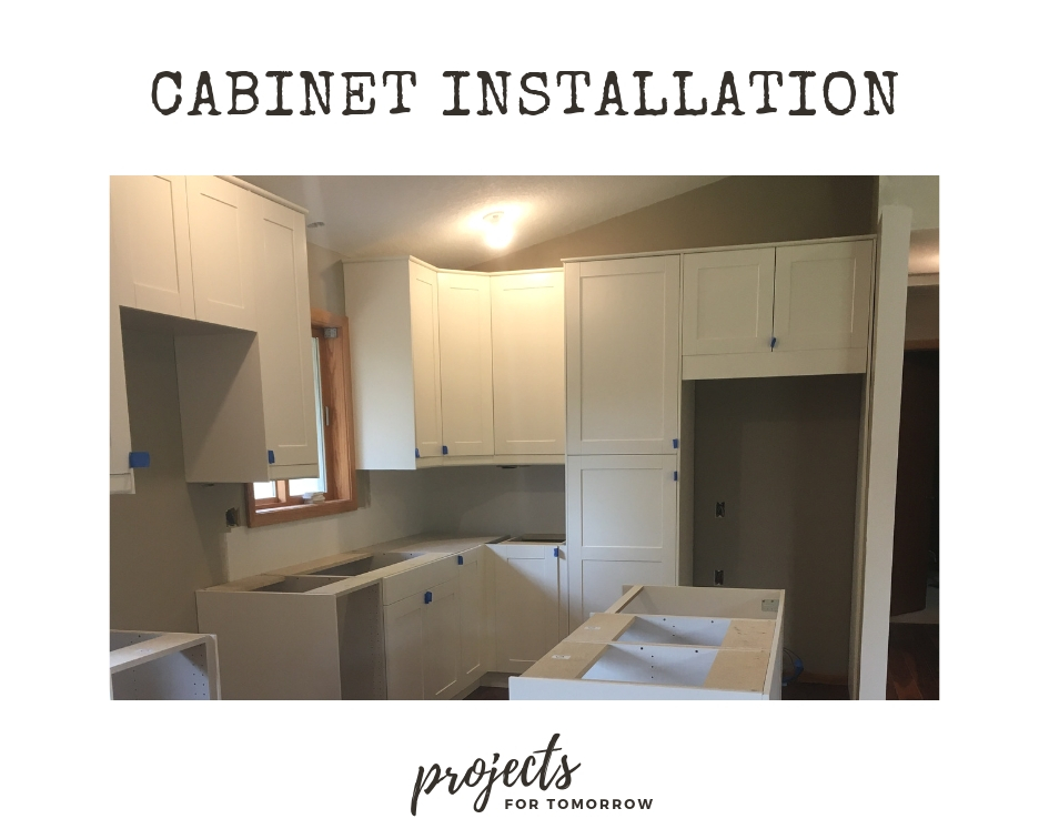 our cabinet installers were working quickly and put some visible holes in our kitchen cabinets.