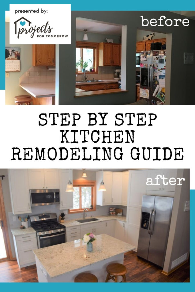 Projects for Tomorrow presents: step by step kitchen remodeling guide with before and after photos