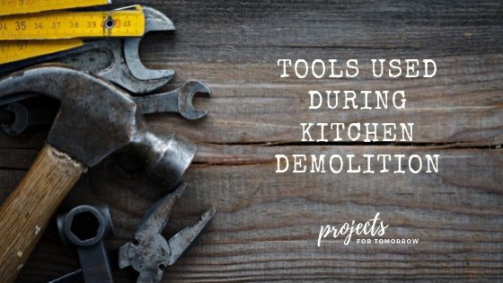 tools used during kitchen renovation